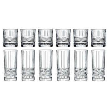 Cookinglife Glazenset (cocktailglazen & longdrinkglazen) Monea - 12 delige set