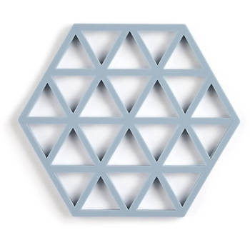 Zone Denmark Pannenonderzetter Triangles - Sky - 16 x 14 cm