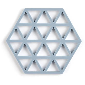 Zone Denmark Pannenonderzetter Triangles - Sky - 16 x 14 cm