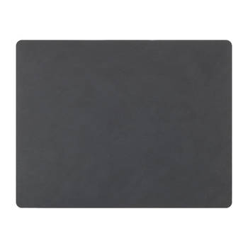 LIND DNA Placemat Nupo - Leer - Anthracite - 45 x 35 cm