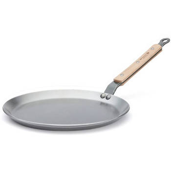 De Buyer pannenkoekenpan / Crepepan Mineral B Hout - ø 24 cm - zonder antiaanbaklaag