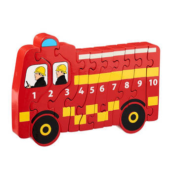 Lanka Kade 1-10 puzzels - Brandweerauto (10)