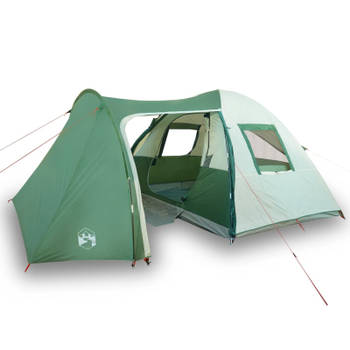 vidaXL Tent 6-persoons 466x342x200 cm 185T taft groen