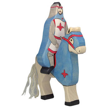 Holztiger Blue knight with cloak, riding (without horse) ca. 9