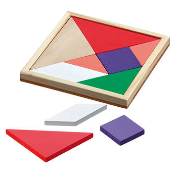 Philos Tangram gekleurd 15x15cm