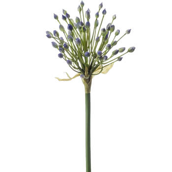 Emerald Allium/Sierui kunstbloem - losse steel - blauw - 70 cm - Natuurlijke uitstraling - Kunstbloemen