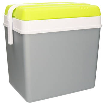 Eda Promotion koelbox - 24 liter - kunststof - grijs - 36 x 27 x 40 - Koelboxen