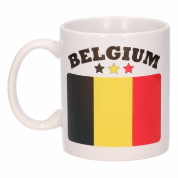 Vlag Belgie beker 300 ml - feest mokken