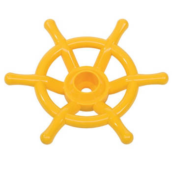 AXI Stuurwiel boot van kunststof in geel Accessoire voor Speelhuis of Speeltoestel