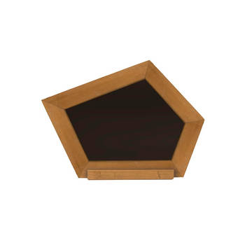 AXI Krijtbord Crooked van hout Accessoire voor Speelhuis of Speeltoestel in bruin