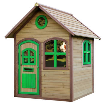 AXI Julia Speelhuis van FSC hout Speelhuisje voor de tuin / buiten in bruin & groen