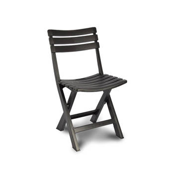 Klapstoel Opvouwbare stoel Campingstoel Tuinstoel Zwart Kunststof Duurzaam Comfortabel Voor binnen en