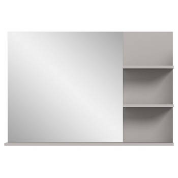 Jaru spiegel bad 100cm 3 planken grijs,zwart.