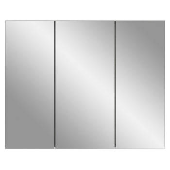 Silver spiegelkast 3 deuren rookkleurig.