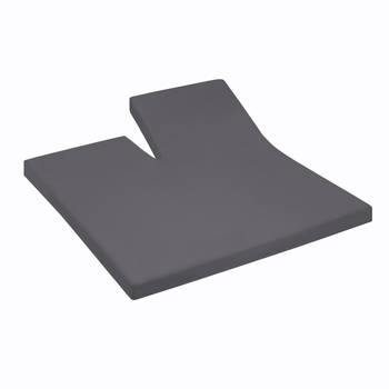 Cinderella Splittopper Hoeslaken Jersey Katoen Stretch Single Split - anthracite 200x200/210cm