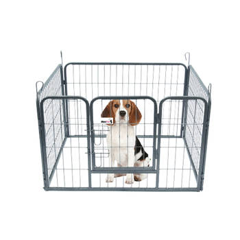 MaxxPet Puppykennel - Puppyren - Honden bench - 4-delig - 79x61cm
