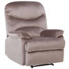 Beliani ESLOV - Fauteuil-Beige-Fluweel