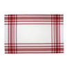 KOOK Theedoek Streep Rood 60 x 60 cm