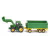 Siku 1843 JD John Deere met aanhangwagen