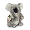 Hermann Teddy Knuffeldier Koala - zachte pluche stof - premium knuffels - grijs - 21 cm - Knuffeldier