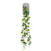 Emerald Klimop/Hedera kunstplant slinger - groen/wit - 180 cm - Kunstplanten