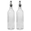 Vivalto Azijn/olie fles met schenktuit en dop - glas - 500 ml - 31 cm - Olie- en azijnstellen