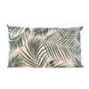 1 x Bank/sier kussens met palm plant/bladeren print voor binnen en buiten 50 x 30 cm - Sierkussens