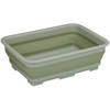 Alpina Wasmand/opbergmand opvouwbaar - kunststof - 12 Liter - groen - 37 x 27 x 12 cm - Emmers