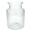 Bloemenvaas Base - helder transparant glas - D19 x H25 cm - decoratieve vaas - bloemen/takken - Vazen