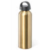 Bellatio Design Waterfles/drinkfles/sportfles - metallic goud - aluminium - 800 ml - schroefdop - Drinkflessen