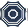 Parasol - Blauw/wit - D180 cm - incl. draagtas - parasolharing - 49 cm - Parasols