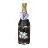 Spaarpot voor volwassenen - wijnfles/champagnefles - Happy Birthday - H31 x B10 cm - Spaarpotten