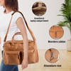 Laptoptas Westernbag- 13 Inch Laptopcompartiment - Camel Kleur - Handtas & Schoudertas - Voor Werk, School &