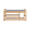 Leitmotiv - Bankje Arch Double Shelf - Grijs