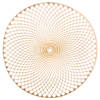 Placemat Set van 4 Gold Mandala - Ø38 cm
