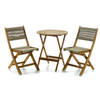 Sens-Line - Lanzarote bistro set - Bruin - Hout - 3-delig