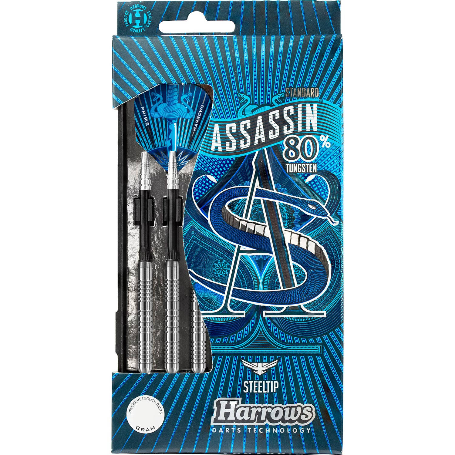 Harrows Assassin 80% Tungsten Steeltip Dartpijlen