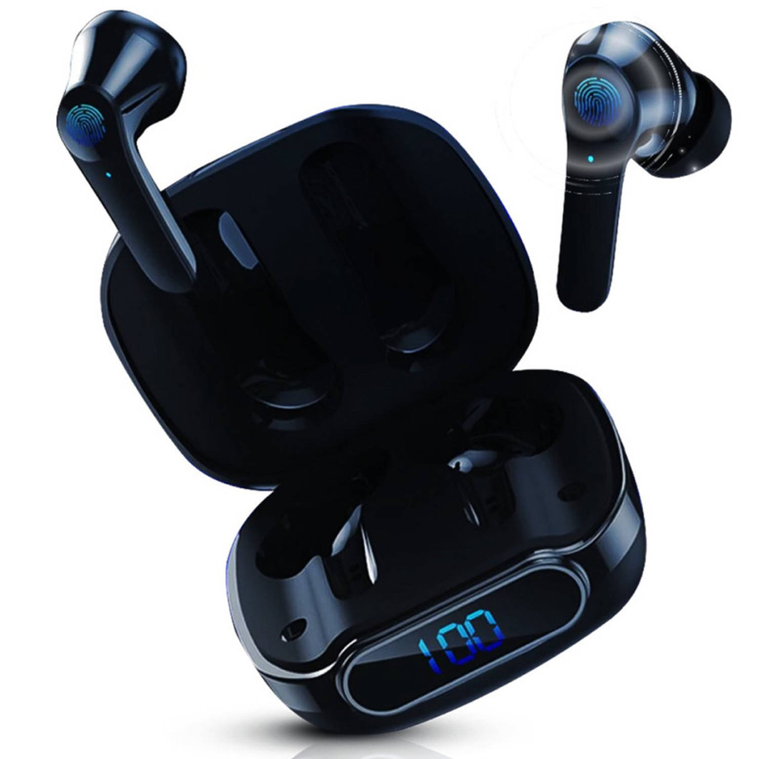 Draadloze Bluetooth-oordopjes: ANC, microfoon, sportpods, compatibel met iPhone-Samsung