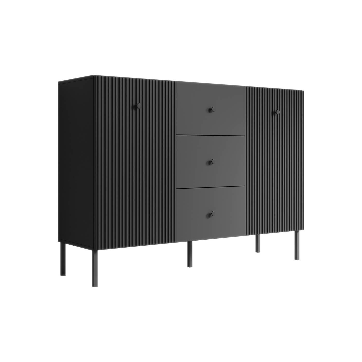 Meubella Dressoir Vermont Antraciet 135 cm