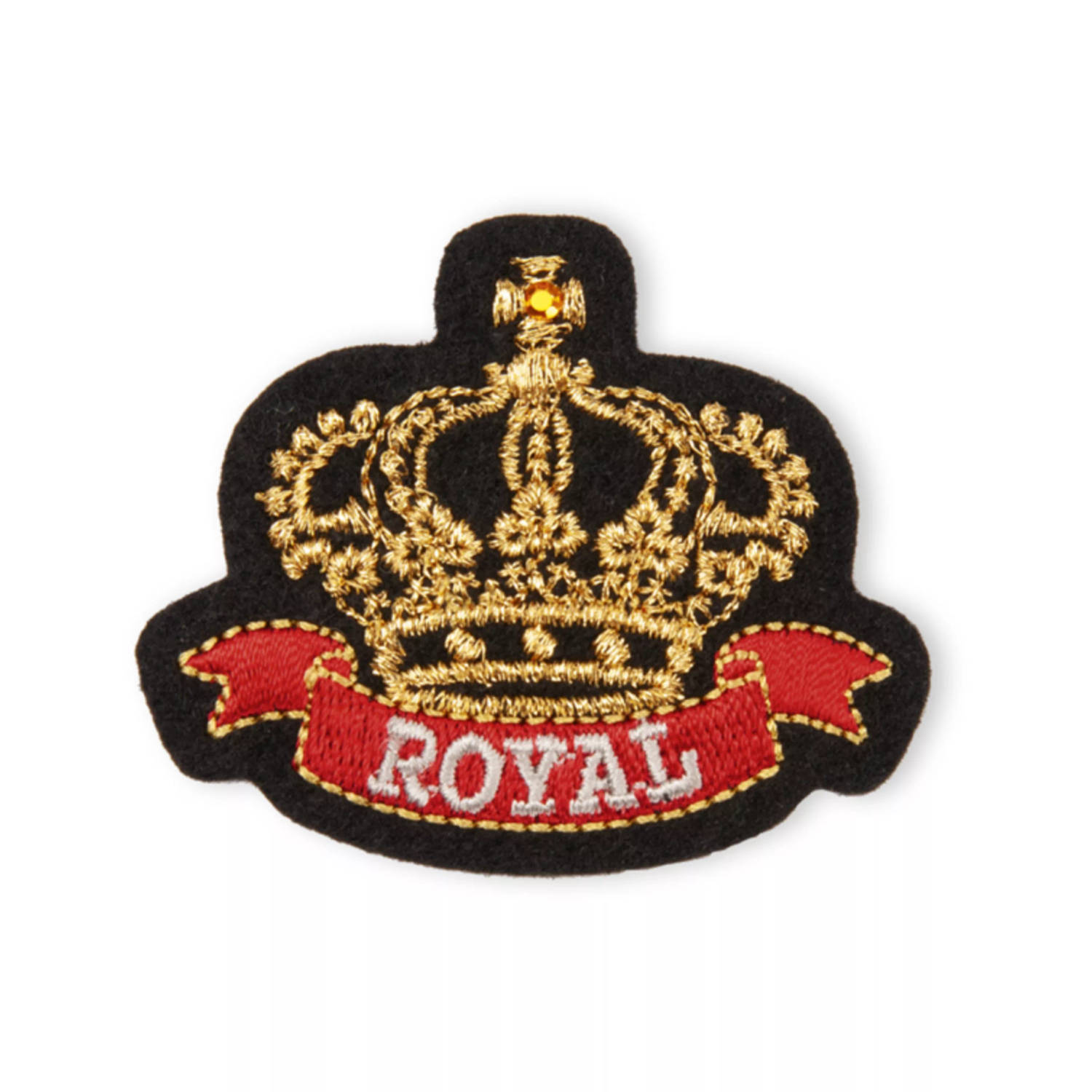 Prym Applicatie Kroon ROYAL zwart/rood/goud