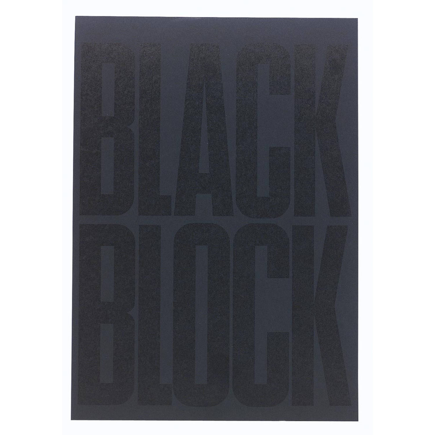 Schrijfblok Black Block 29,7x21cm geel papier geruit 5x5 70 bladen (5700E)