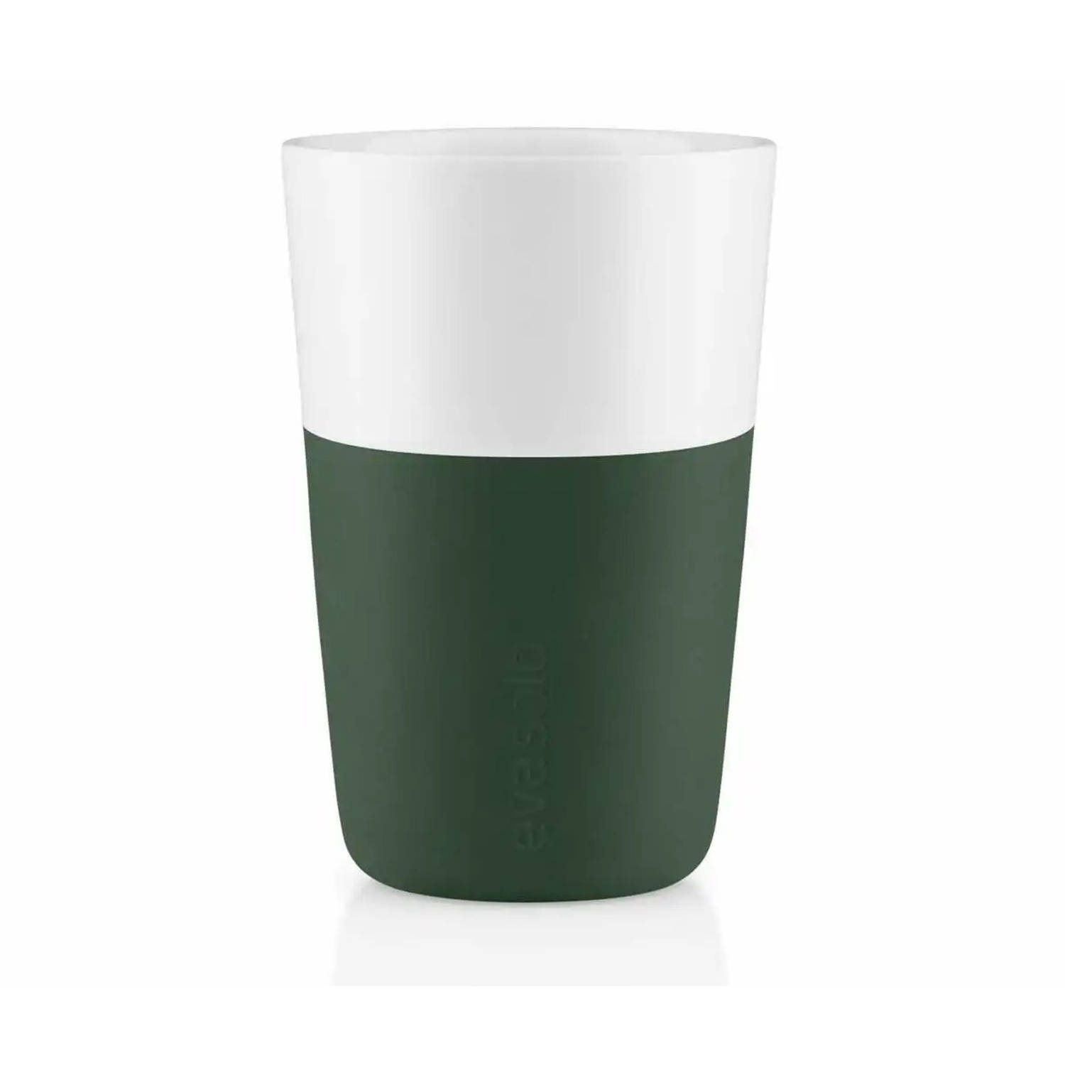 Eva Solo - Latte Kop, Mok, Set van 2 Stuks, 360 ml, Emerald Groen - Eva Solo