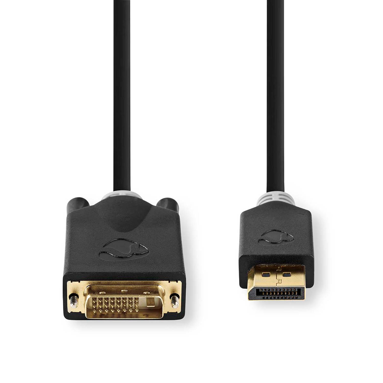 DisplayPort DVI-kabel | DisplayPort male DVI-D 24+1-pins male | 2,0 m | Antraciet