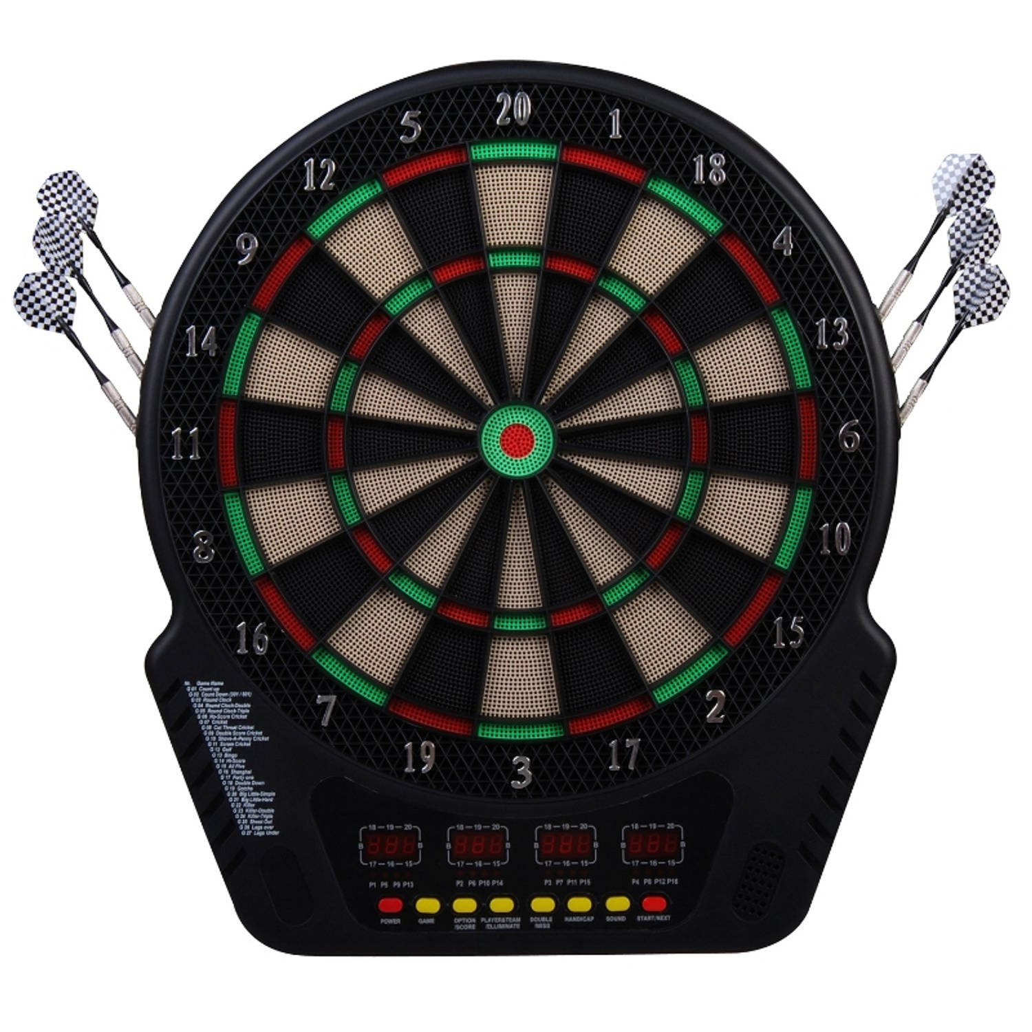 Dartbord - Darts - Darten - Speelgoed - Elektronisch dartbord - 44 x 51,5 x 3,2 cm