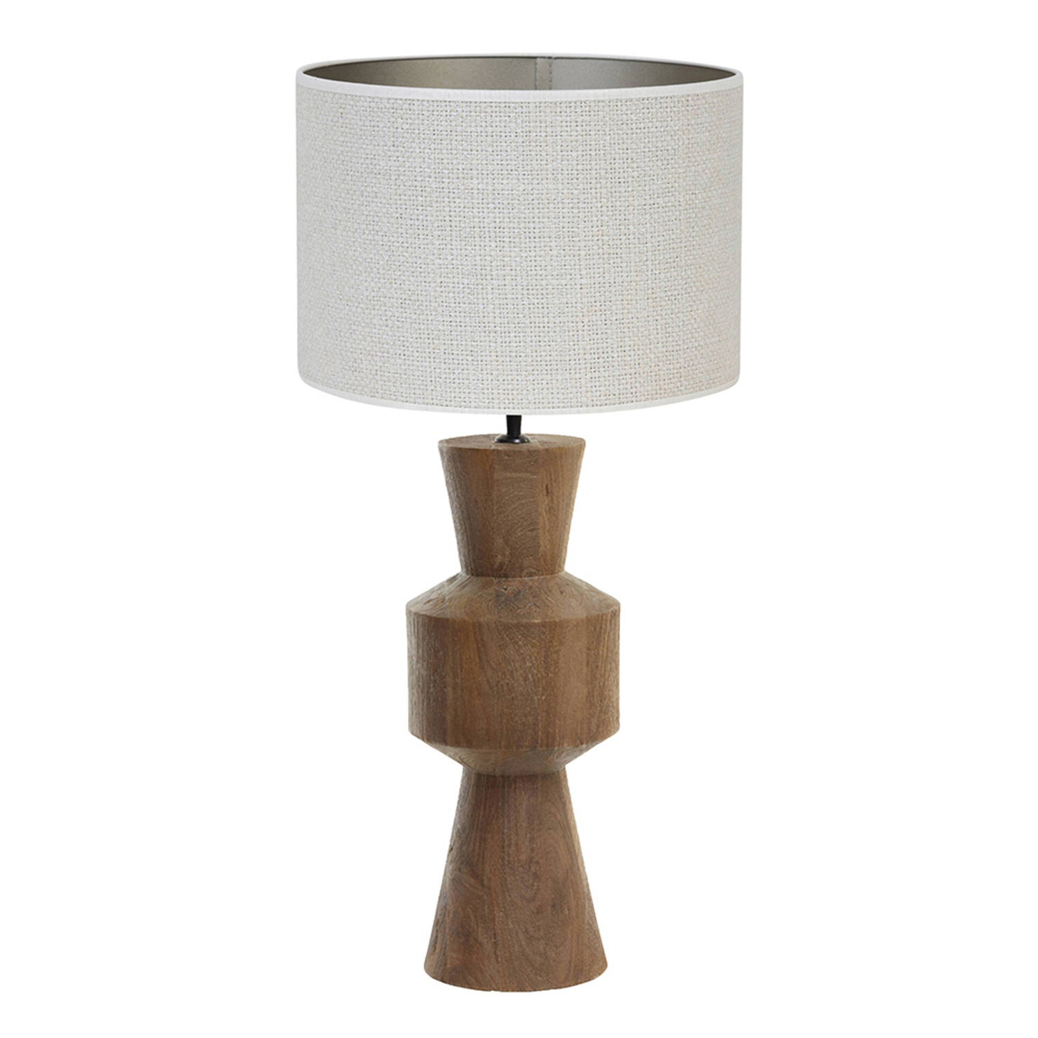 Light and Living tafellamp - wit - hout - SS106417