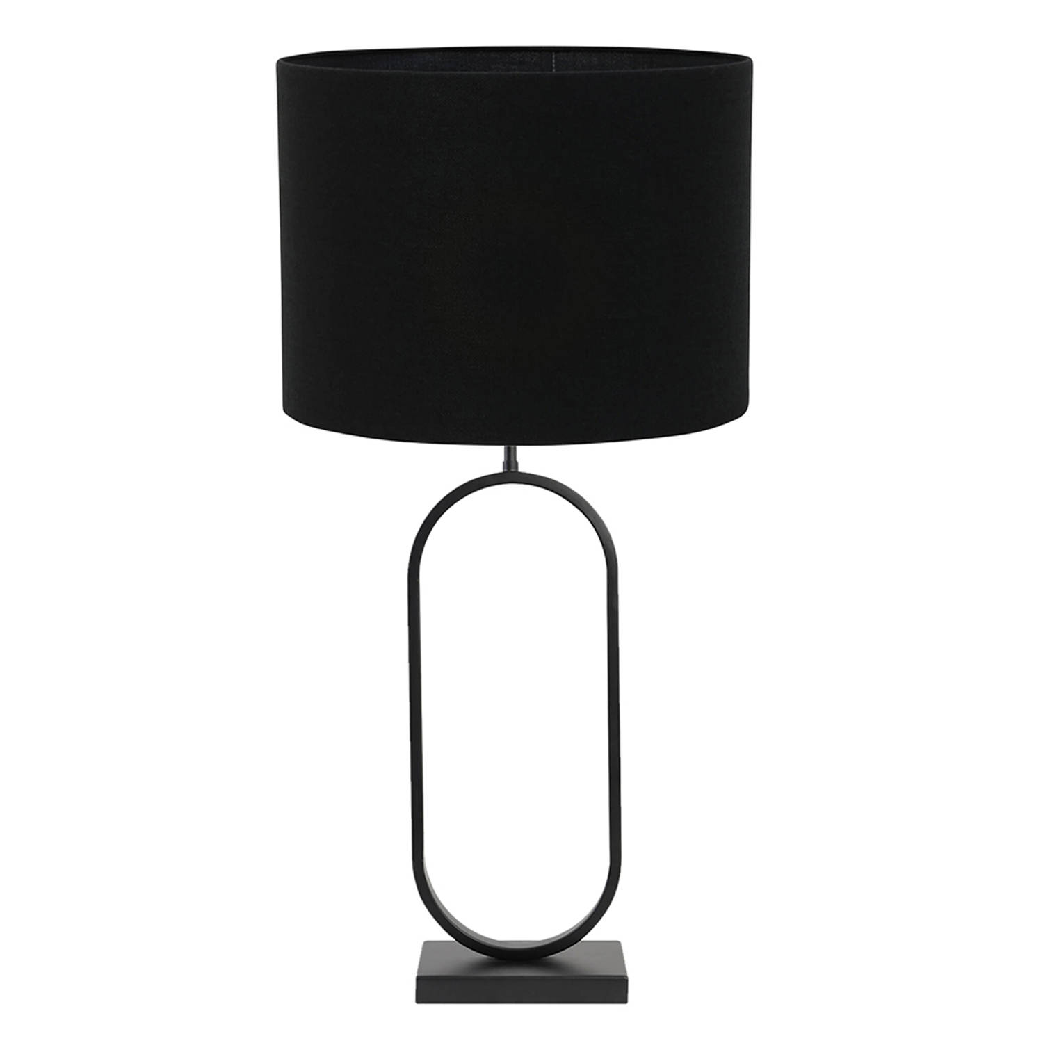 Light and Living Jamiri tafellamp - Ø 40 cm - E27 (grote fitting) - zwart