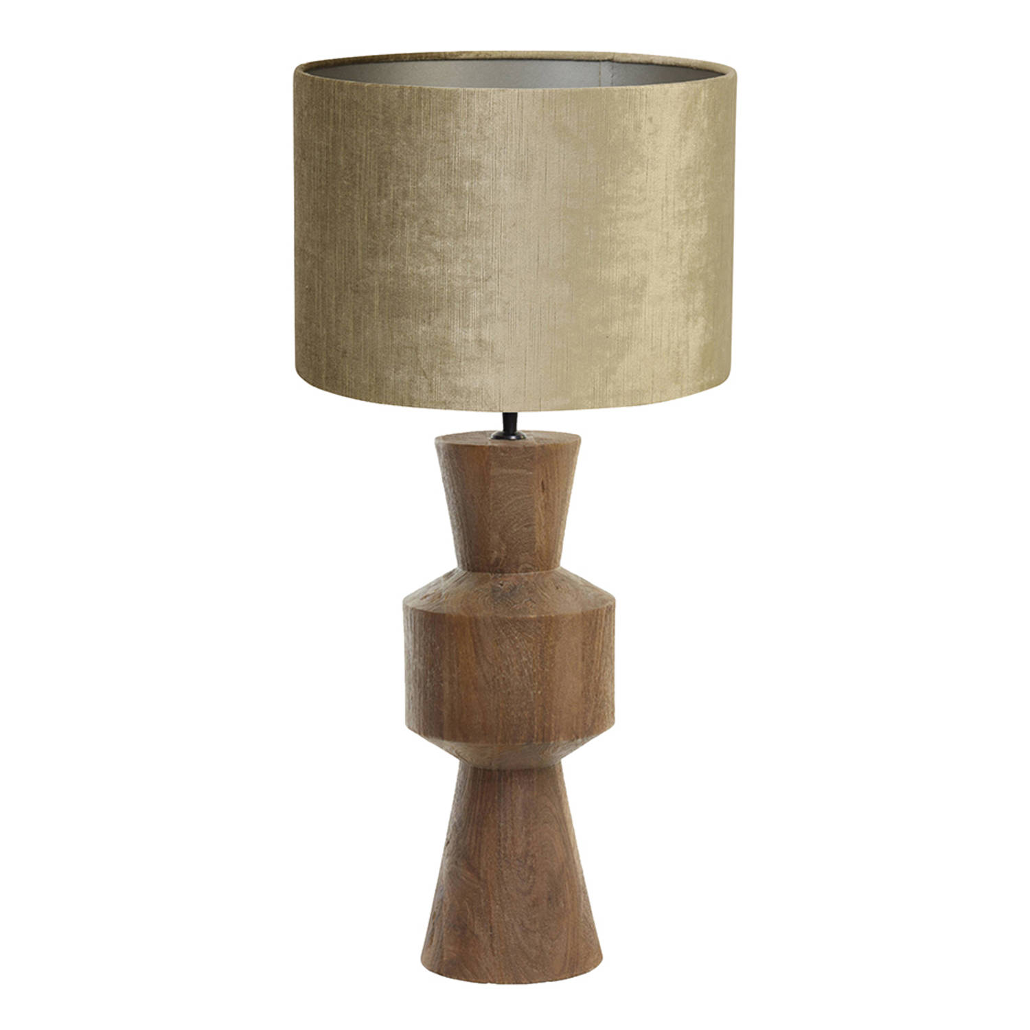 Light and Living tafellamp - brons - hout - SS106415