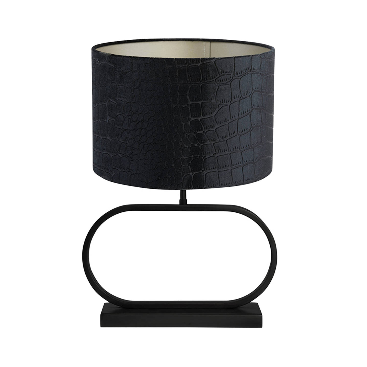 Light and Living Jamiro tafellamp - Ø 30 cm - E27 (grote fitting) - zwart