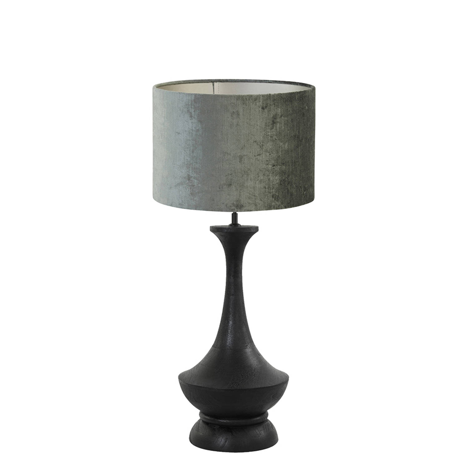 Light and Living Nicolo tafellamp - Ø 40 cm - E27 (grote fitting) - zwart