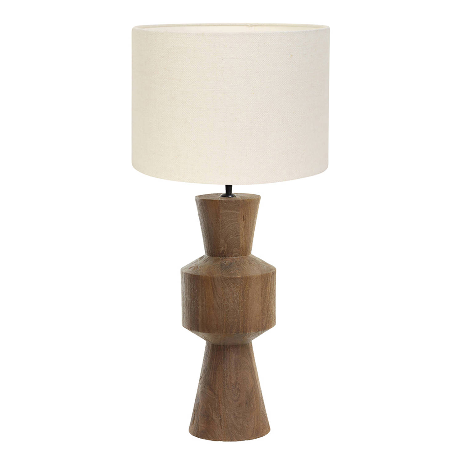 Light and Living tafellamp - wit - hout - SS10641